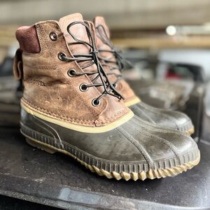 Sorel Brown Snow Lace-Up Boots